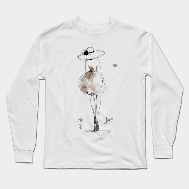 Walking Long Sleeve T-Shirt by Natxa